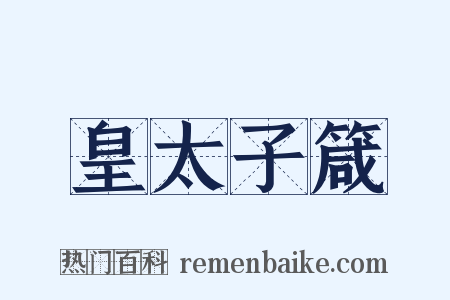 皇太子箴是什么意思的图片